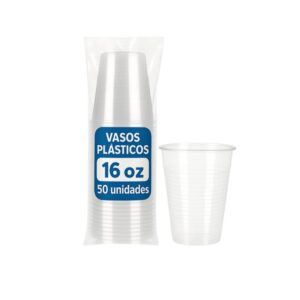 Vaso Transparente 16 oz (50 unidades) - Imagen 1